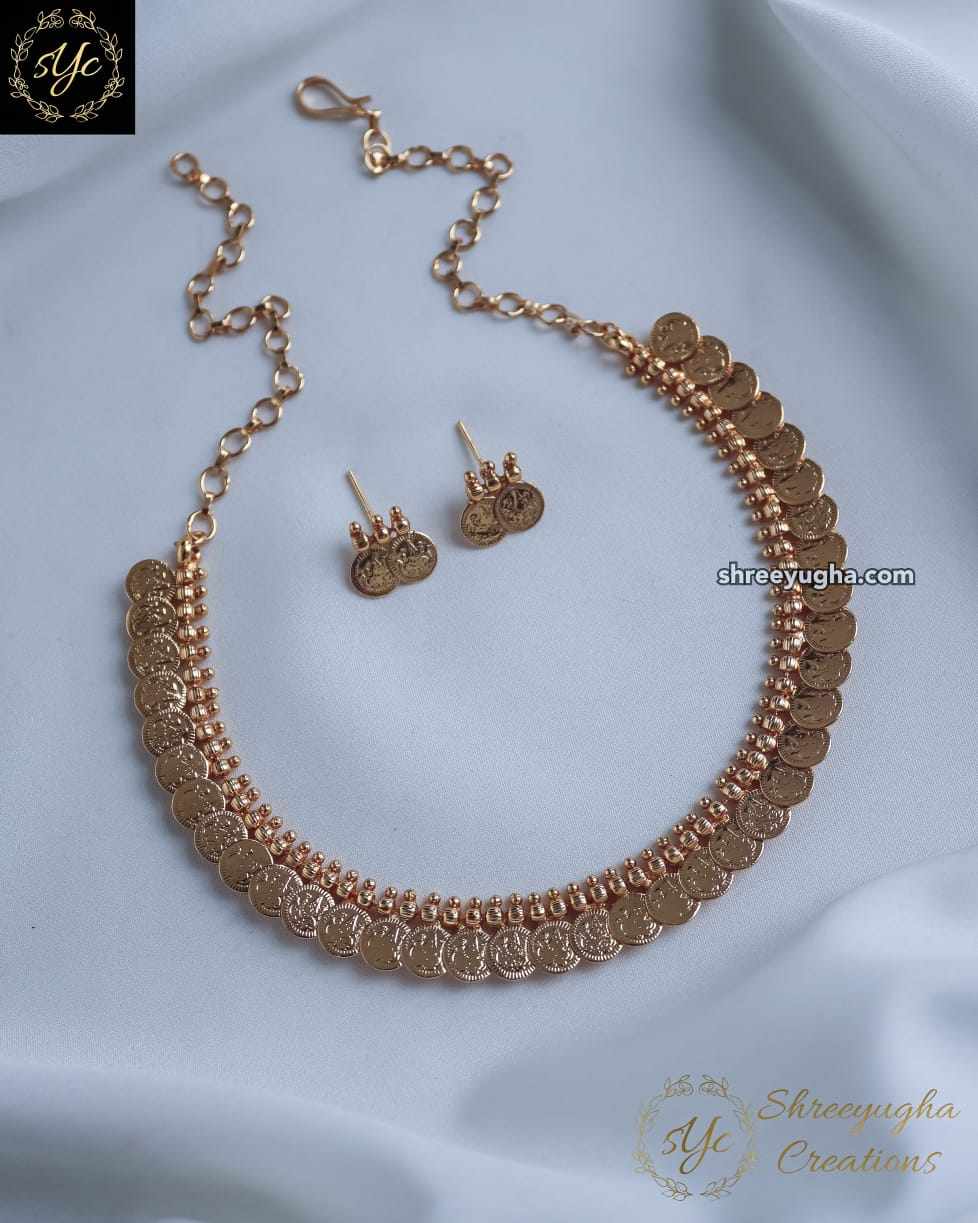 Premium Lakshmi coin neckset