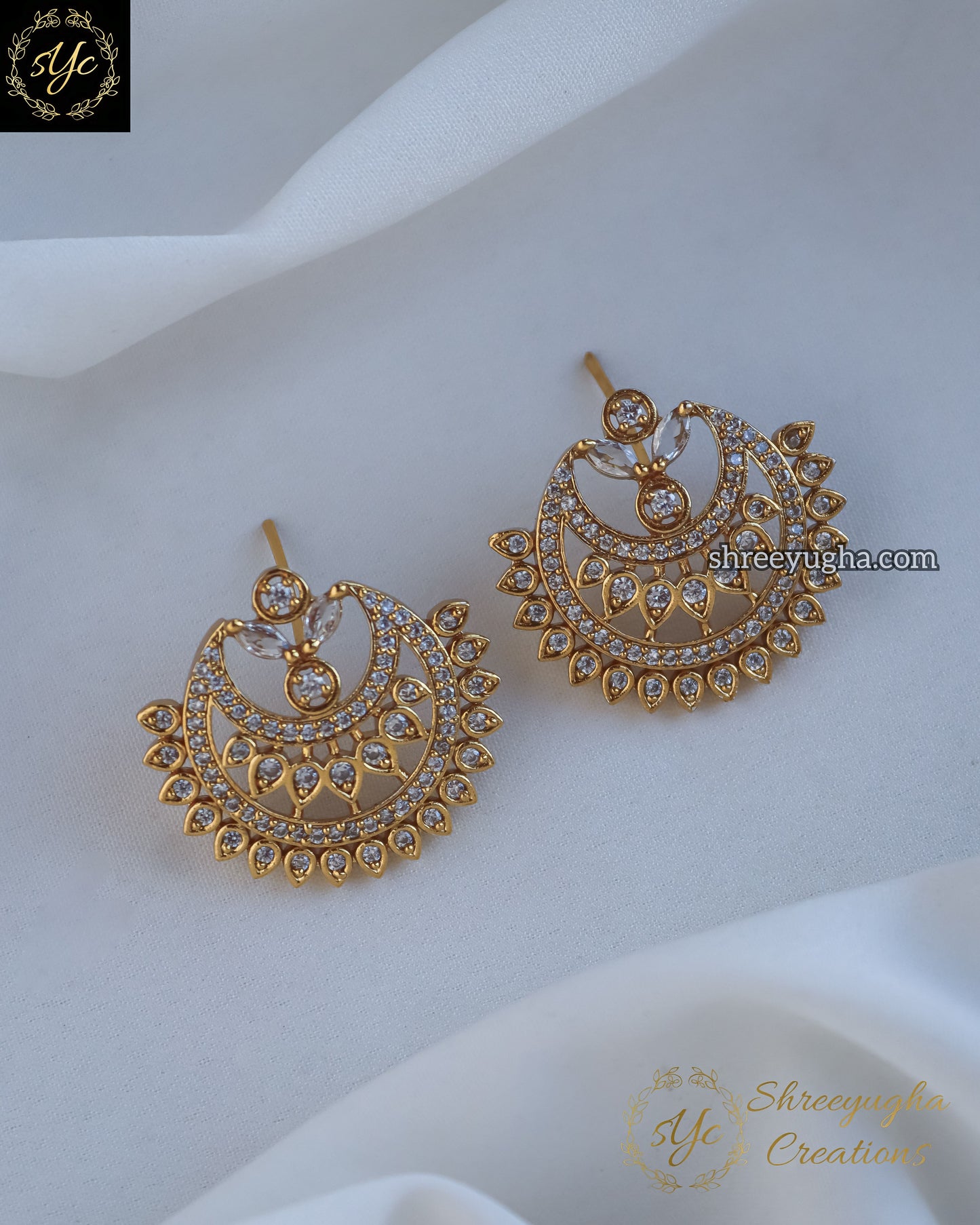 Dazzling diamond stud earrings