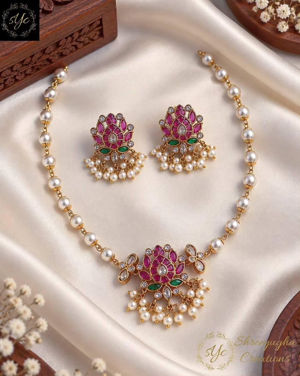 Senthamarai choker set