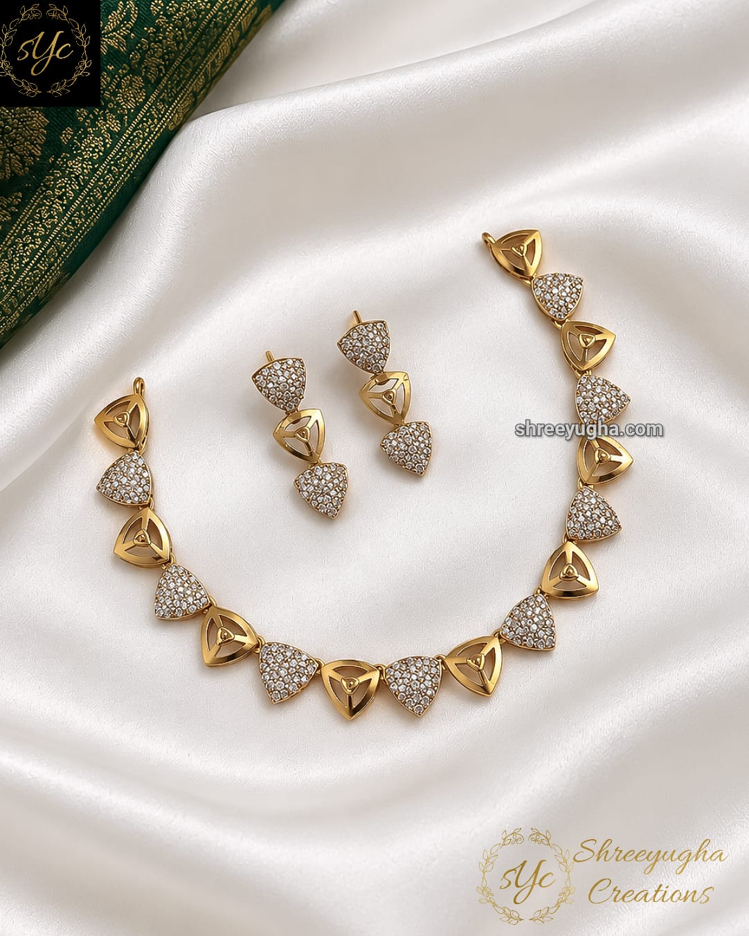 Dazzling designer diamond neckset