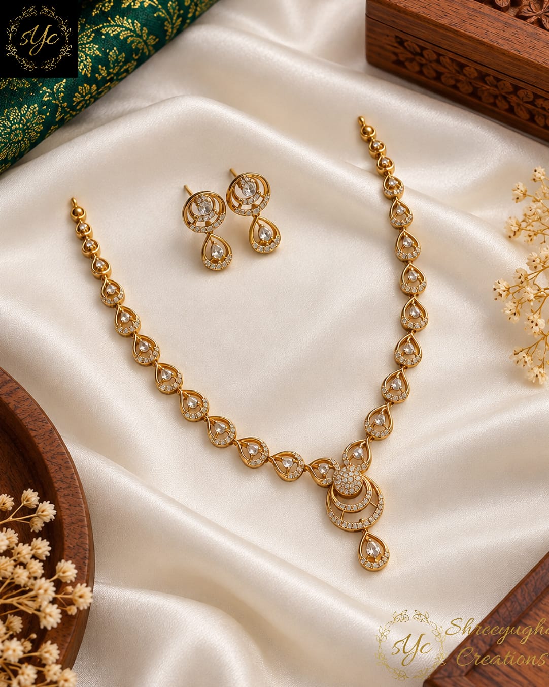 Aurelia diamond necklace set