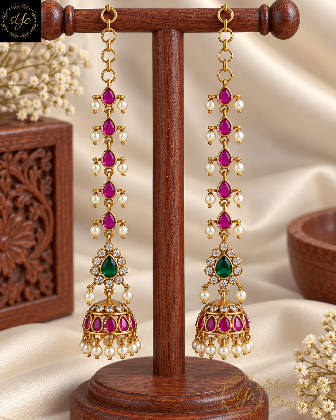 Maragatha Arasi 💚 jhumkas