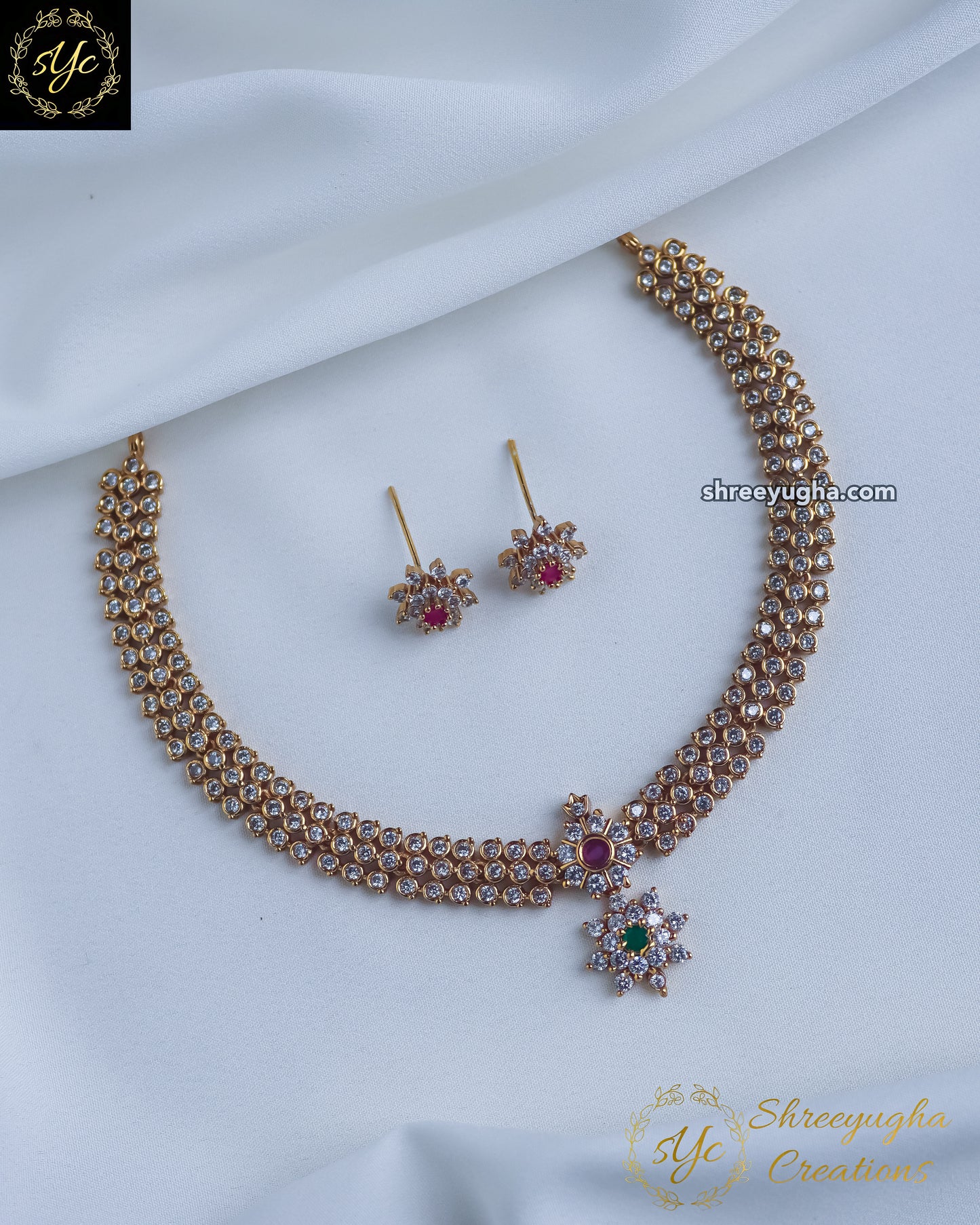 Premium Traditional diamond neckset