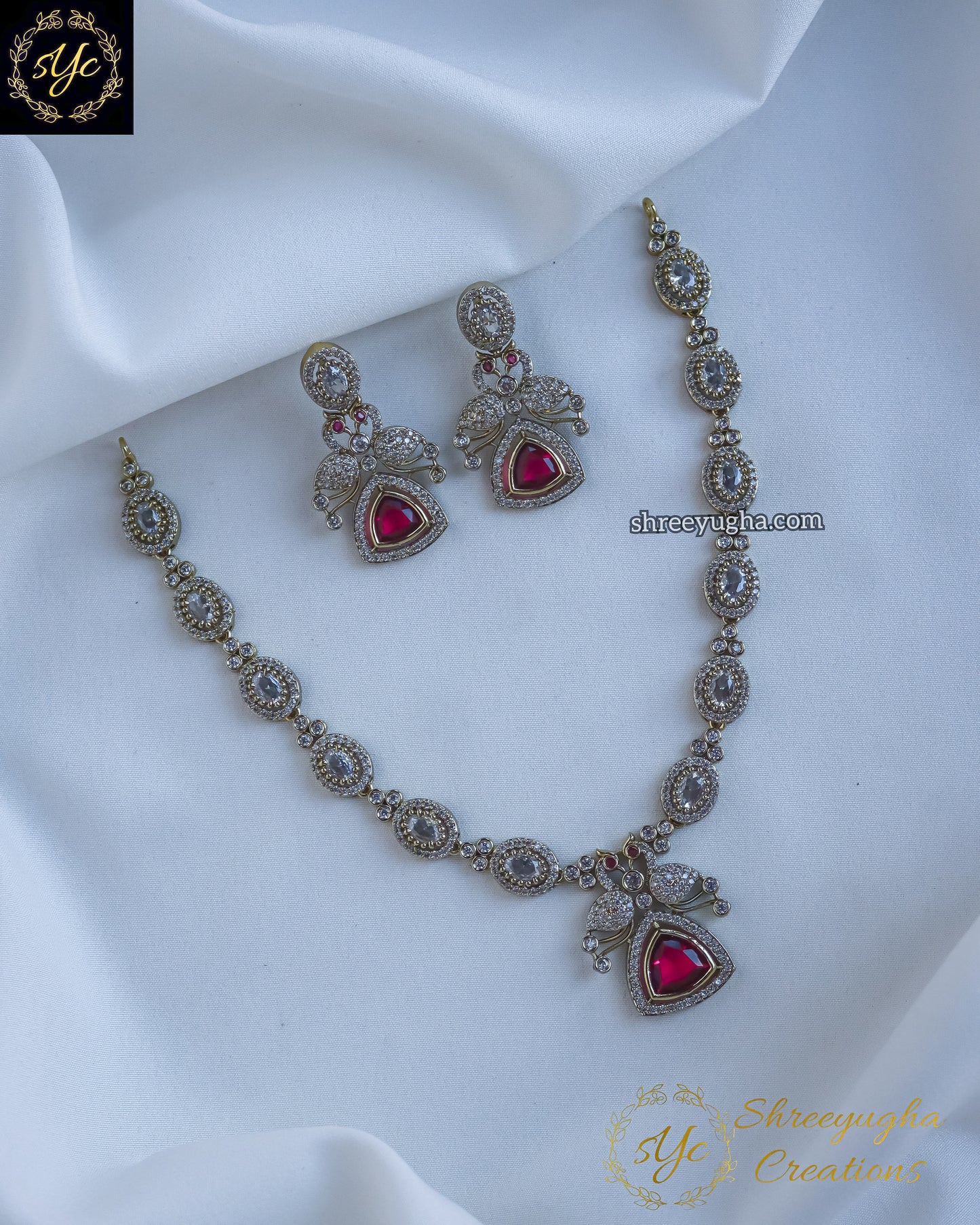 Premium Victorian Peacock neckset
