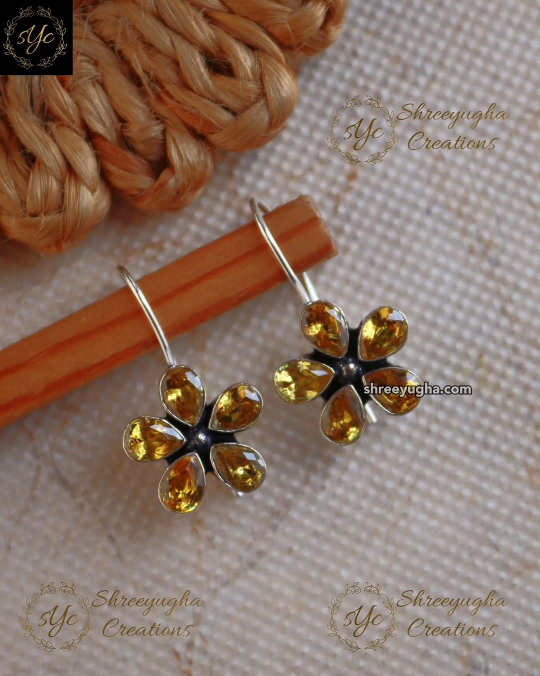 Daily wear silver hook earrings