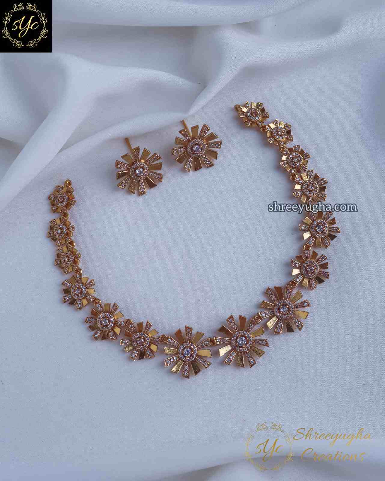 Beautiful designer diamond neckset