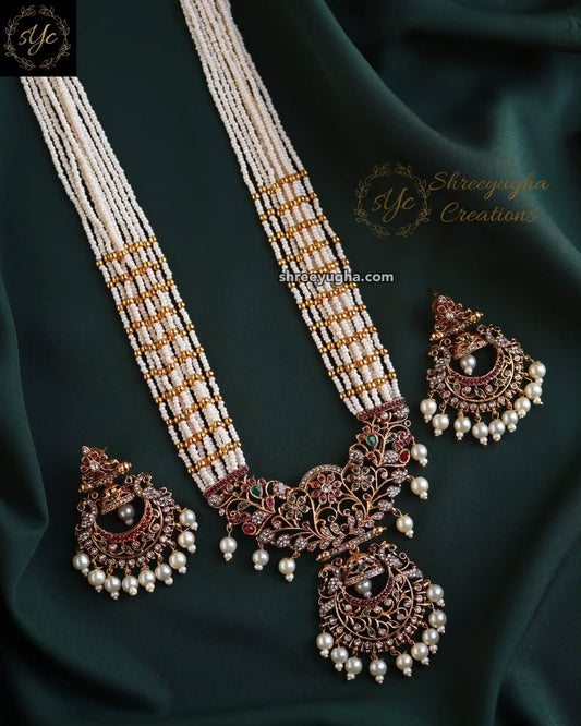 Grand rani haram with earrings