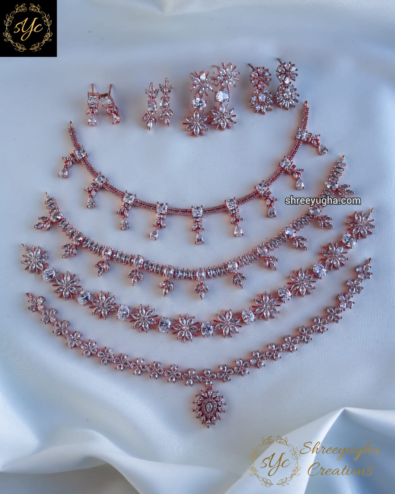 Clearance sale ! ! ! Premium quality Rosegold necksets