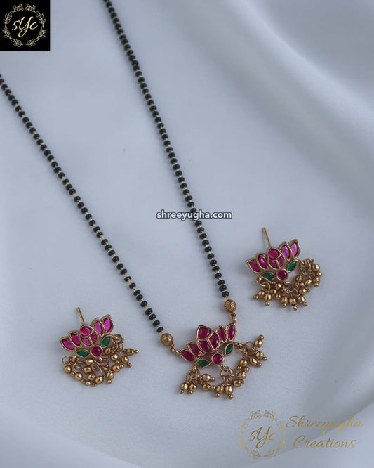 Premium quality lotus mangalsutra