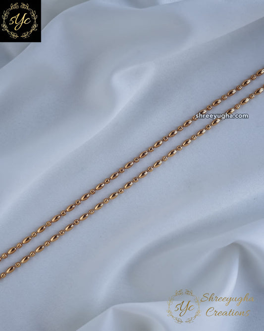 22k gold plated daily wear gold anklets