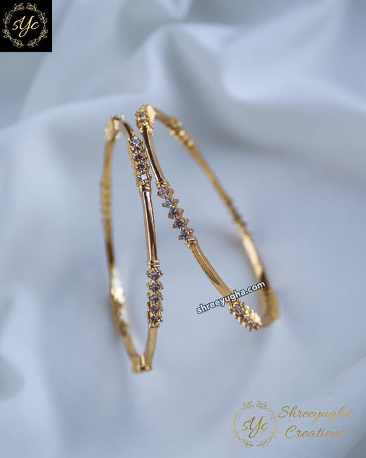 Daily wear diamond bangles