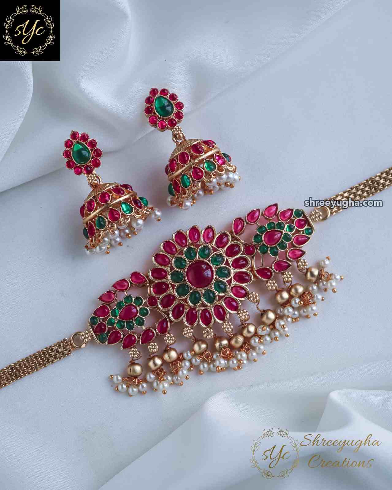 Budget Friendly choker with jhumkas