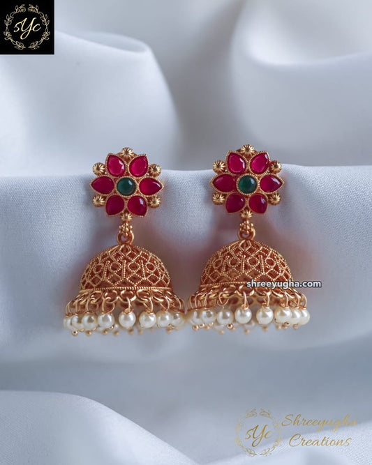 Budget Friendly flower jhumka