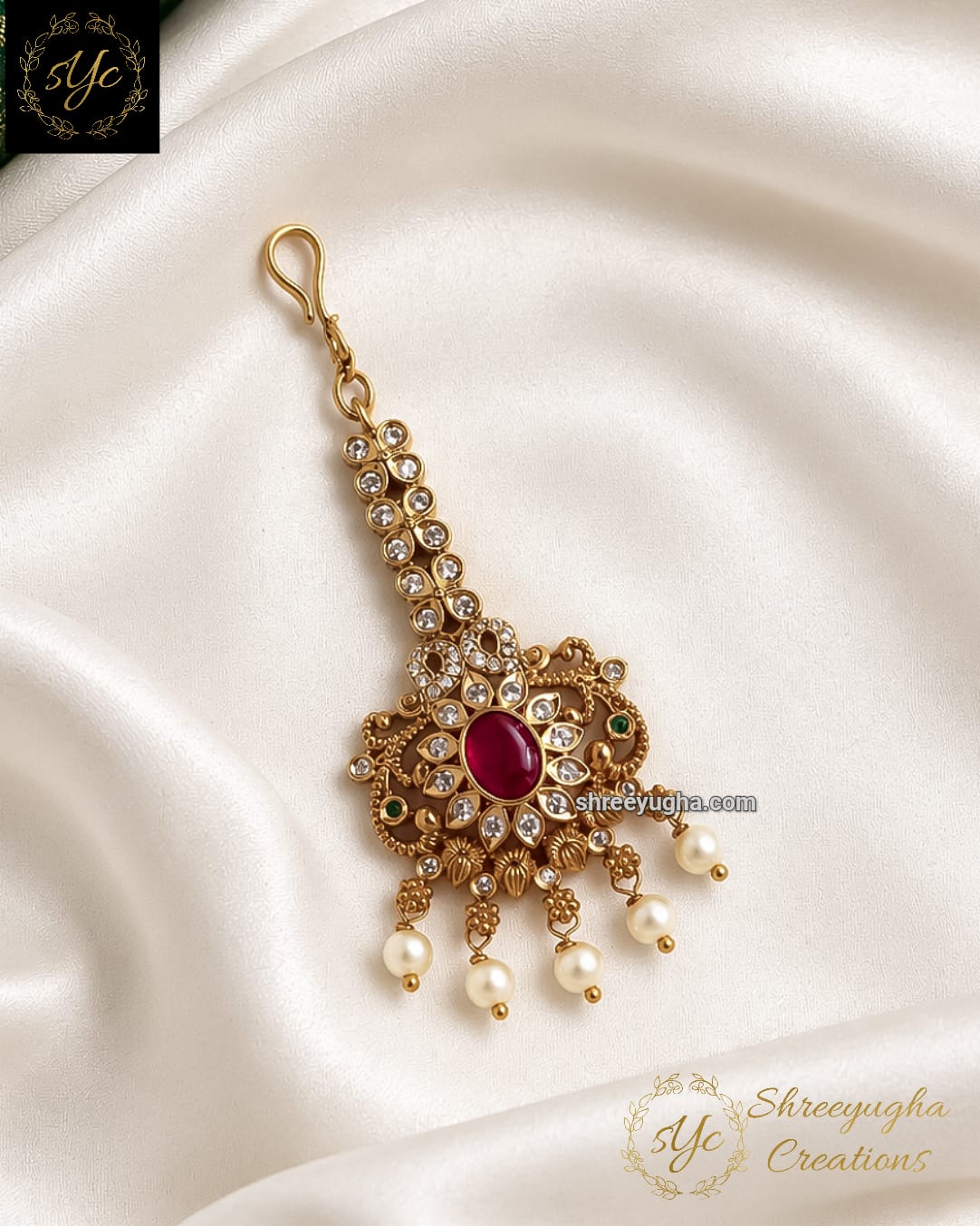 Stone studded small tikka