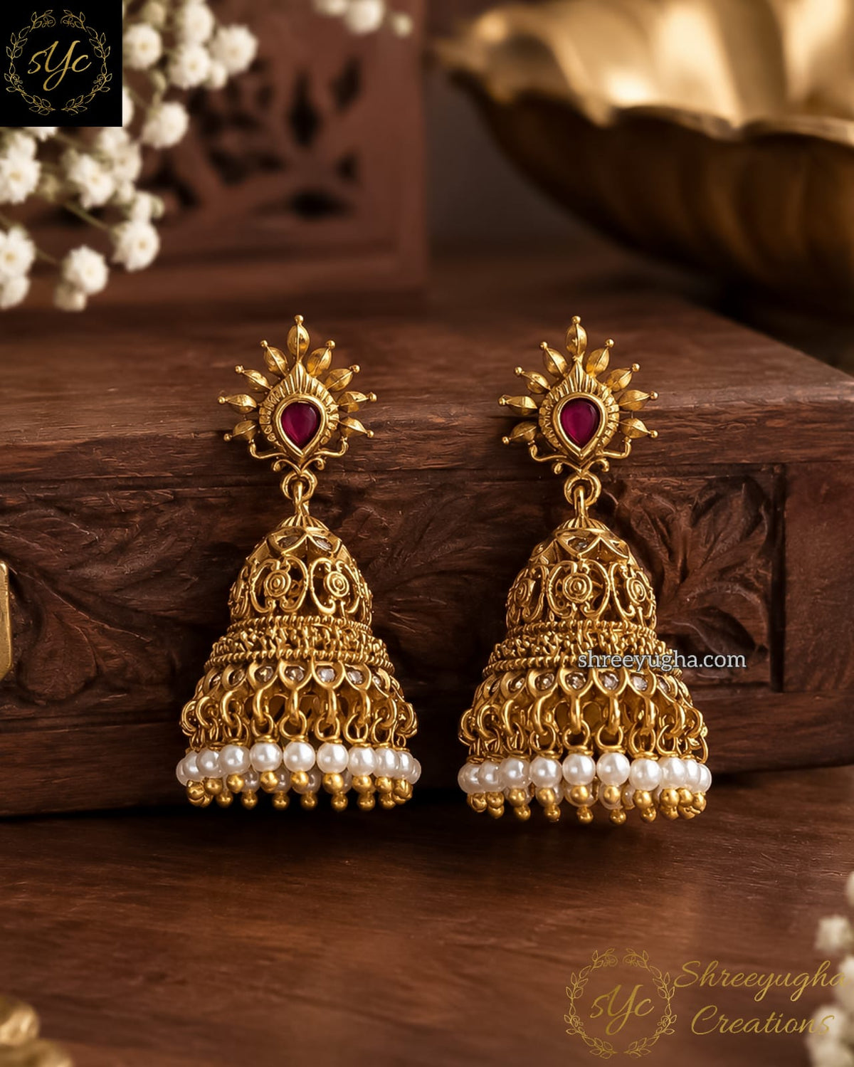 Light weight antique jhumka