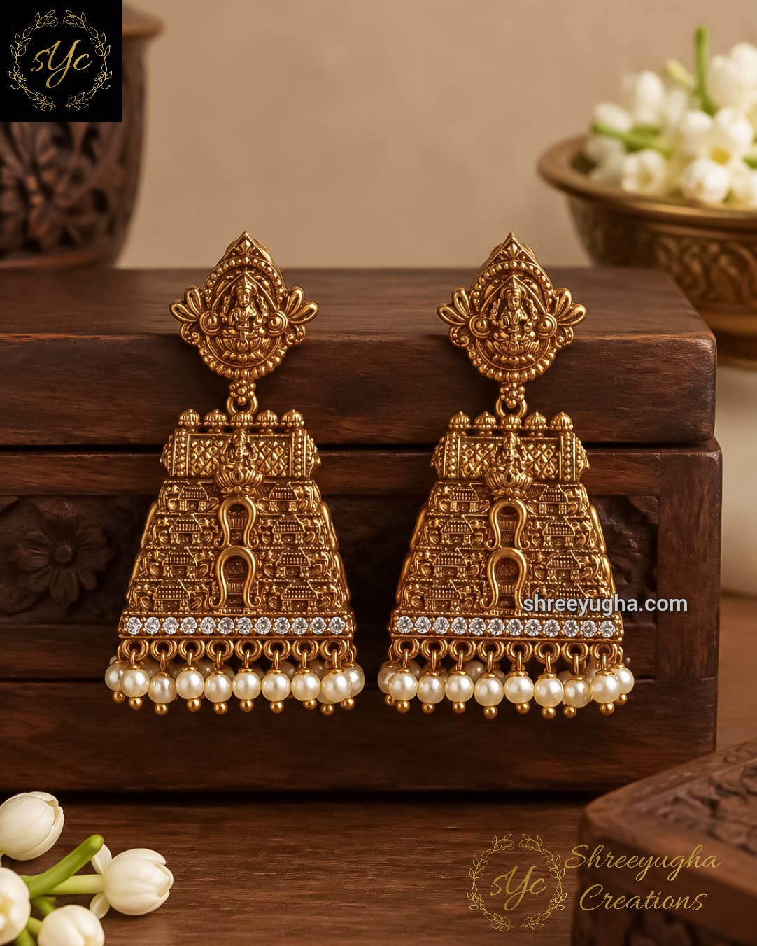 Trending temple jhumka