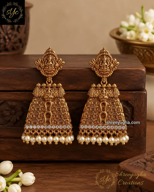 Trending temple jhumka