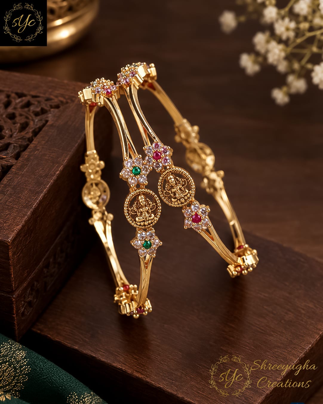 Premium Diamond Lakshmi bangles