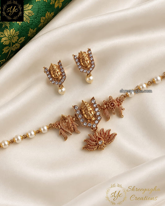 Perumal choker with earrings