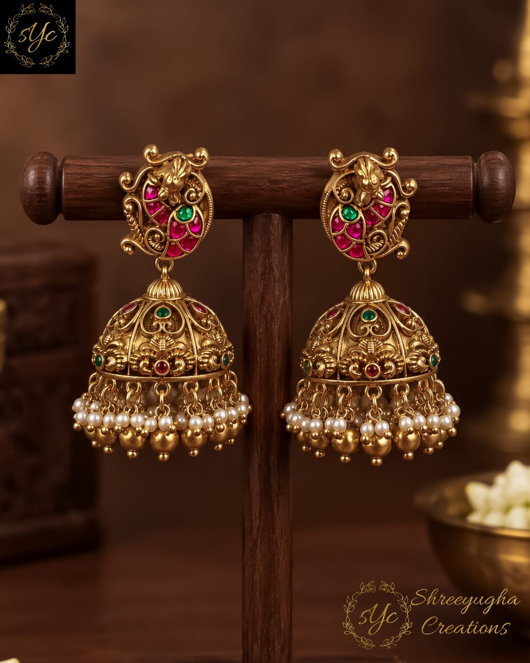 Mayura Rajam Jhumka