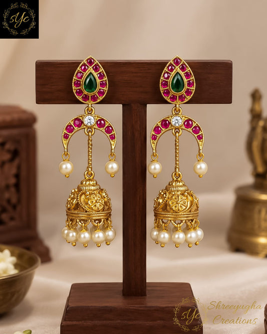 Meenakshi jhumkas