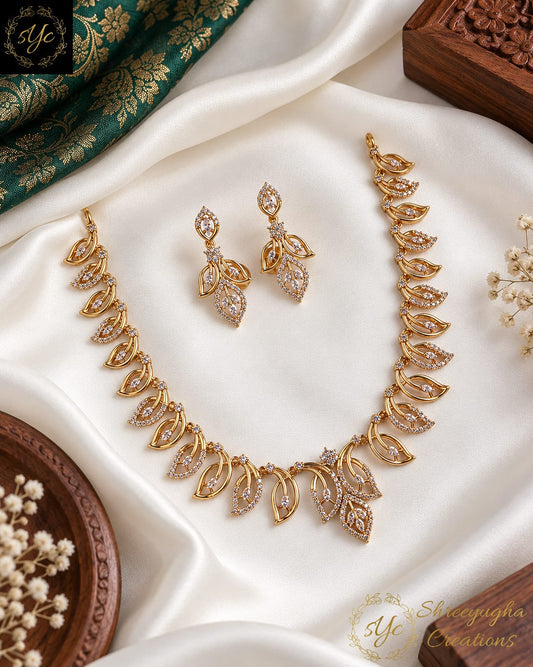 Best seller designer diamond neckset