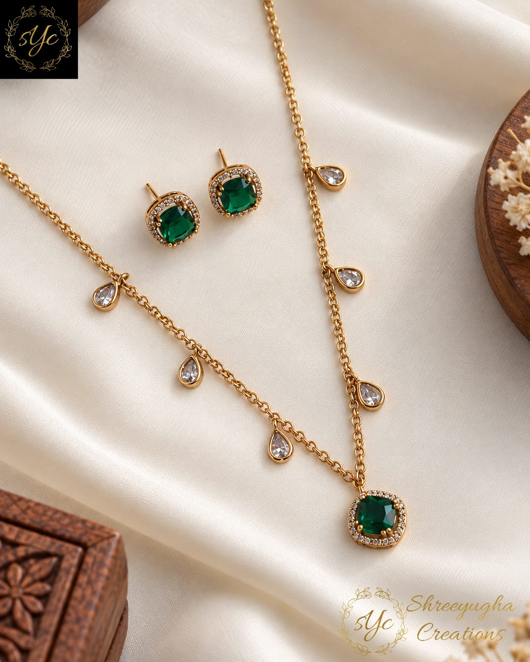 Aurelia Emerald neckset