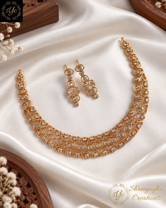 Premium designer diamond neckset