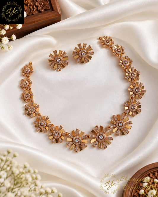 Beautiful designer diamond neckset