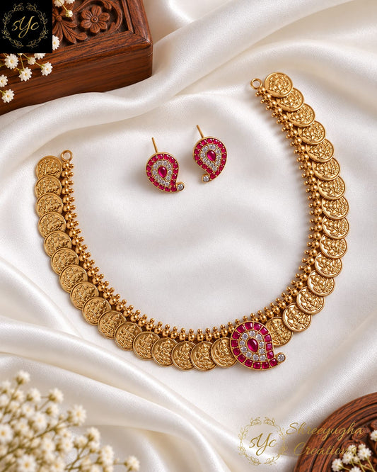 Traditional Lakshmi coin attigai