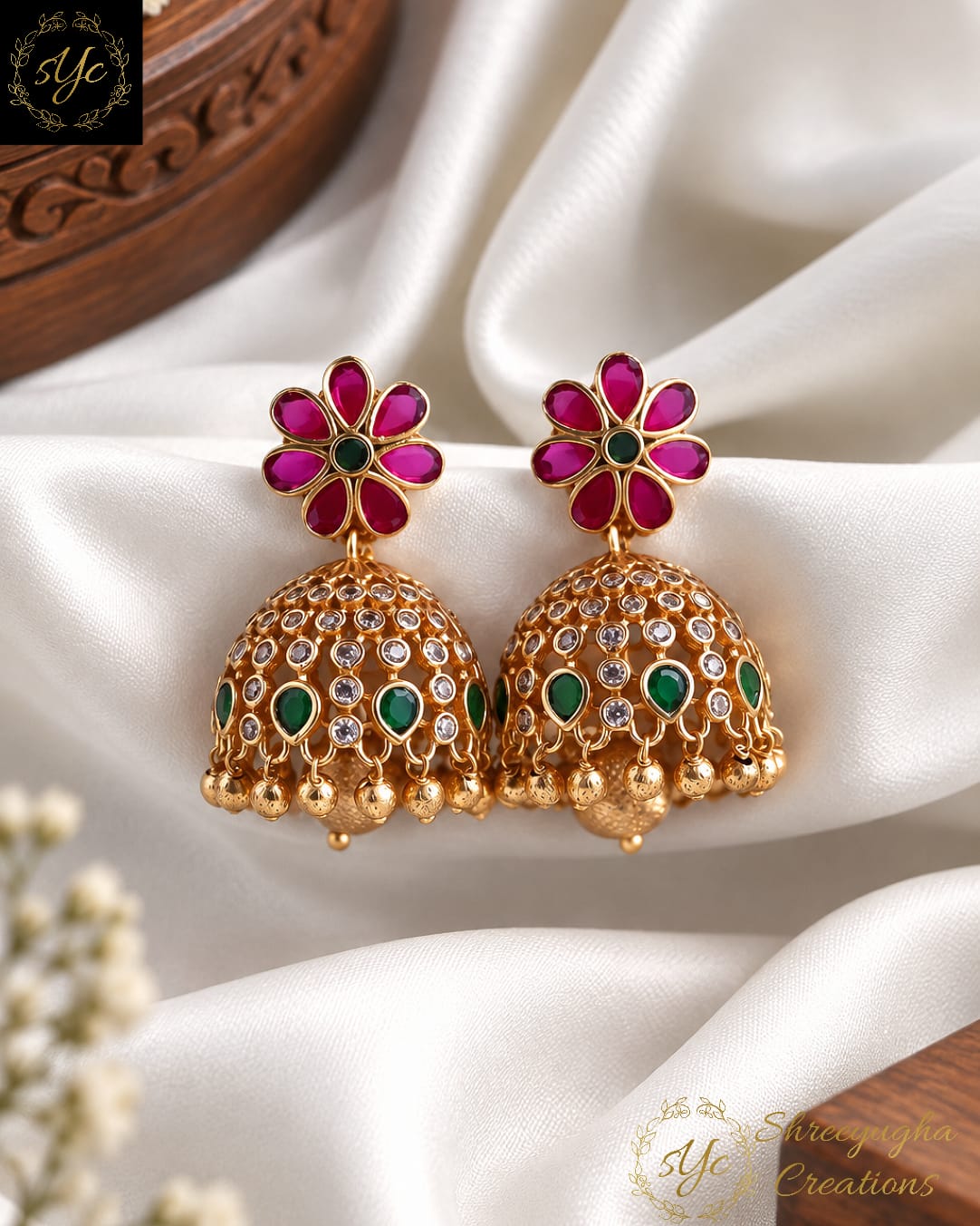 Thanga Poovizhi jhumkas