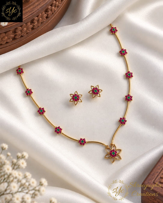 Senthamizh Bloom neckset