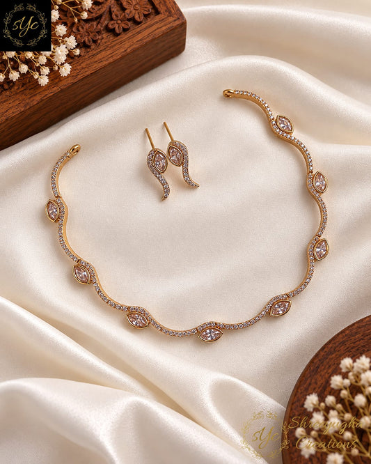 Dazzling designer diamond neckset