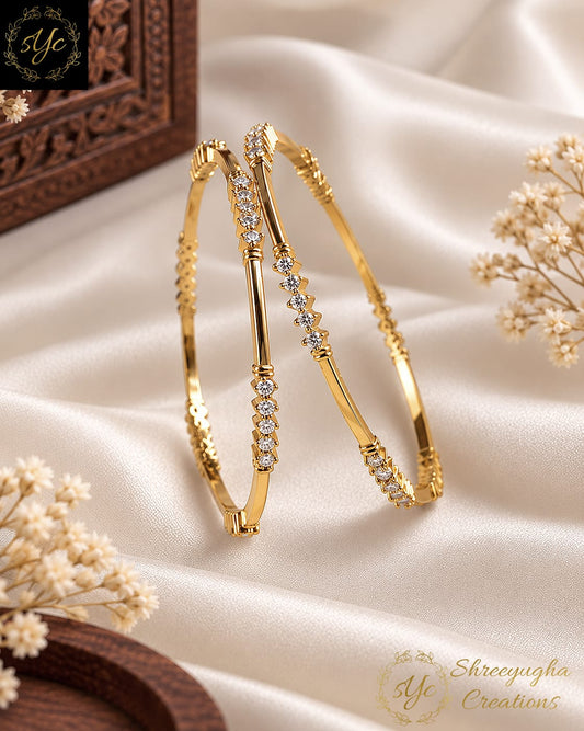 Ponni diamond bangles