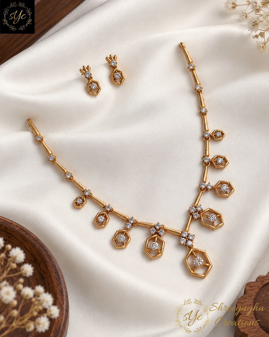 Aurelle Drops necklace set