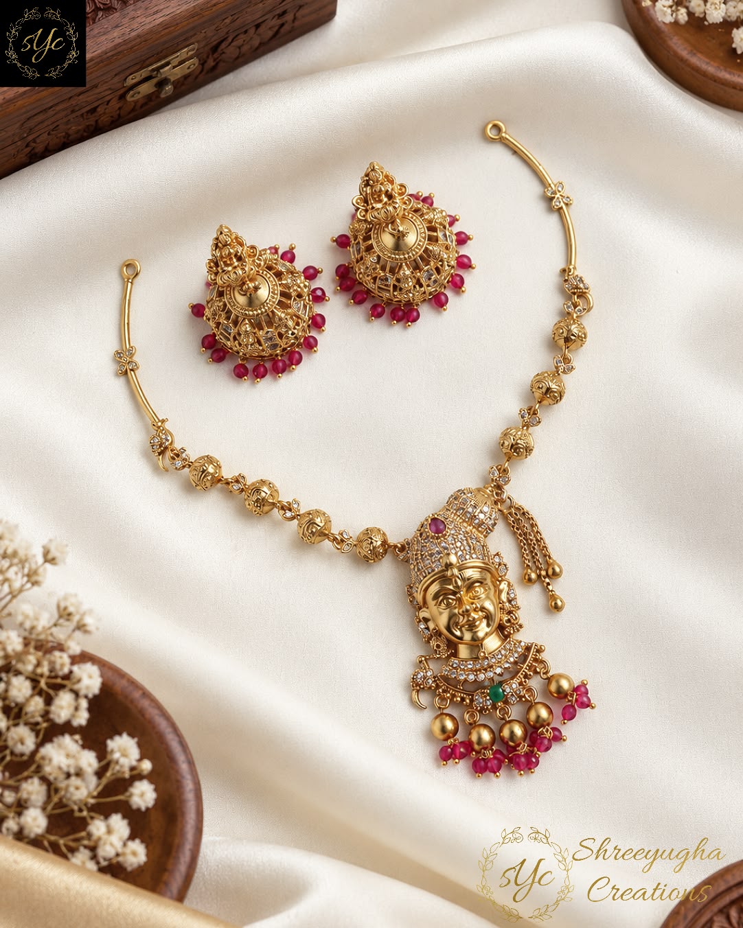 Madurai Meenakshi Amman necklace set