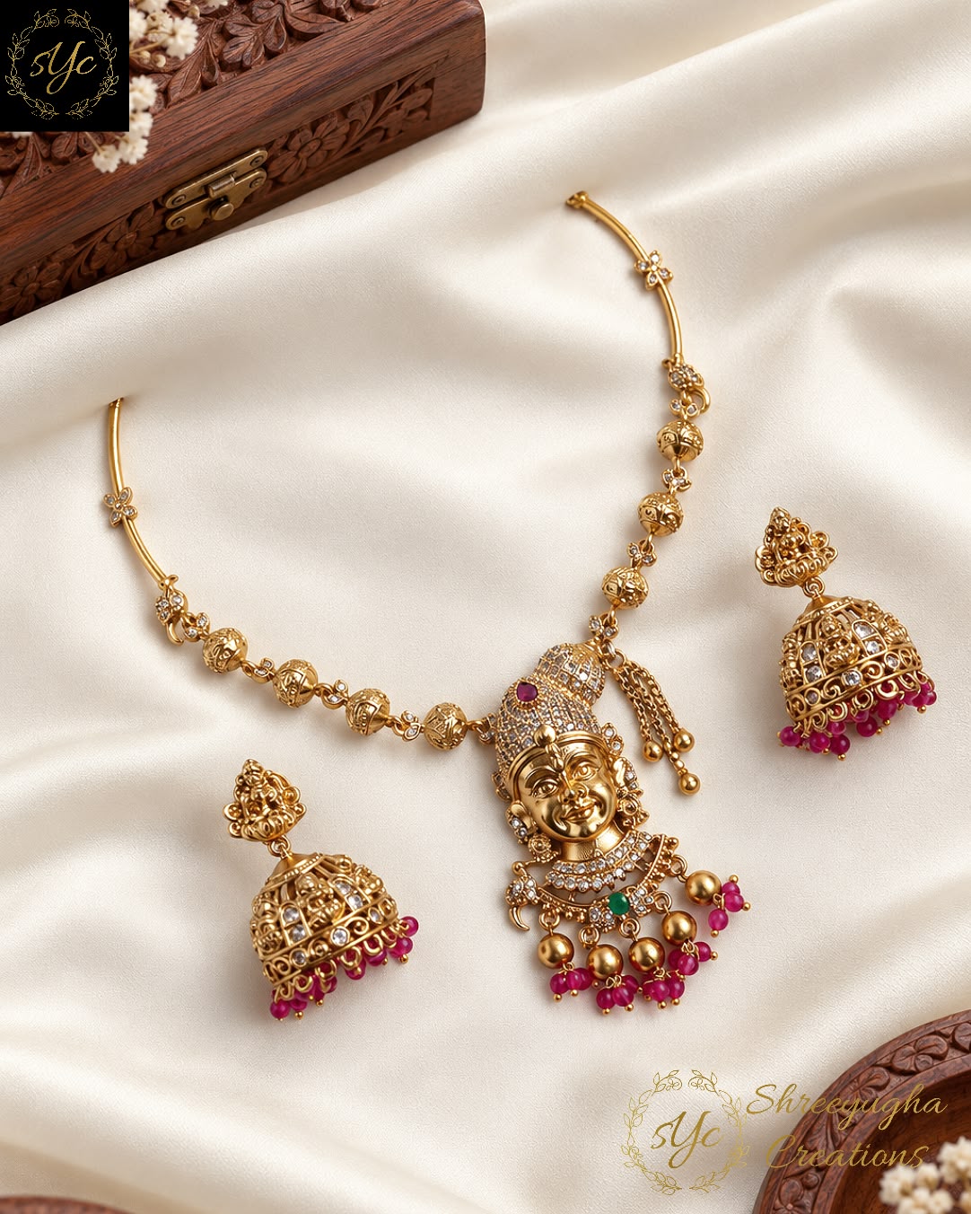 Madurai Meenakshi Amman necklace set