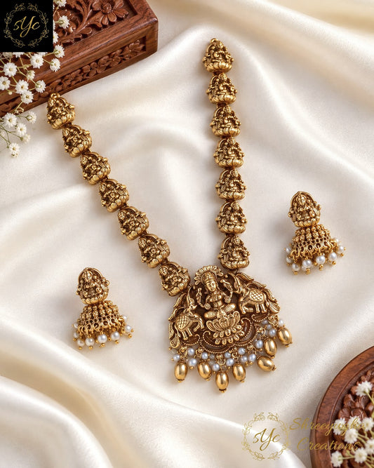 Antique nagas lakshmi neckset