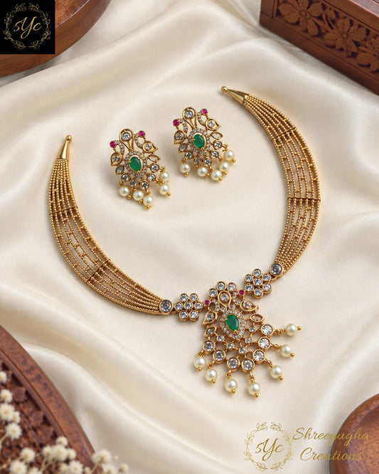 Ishwari💚 Emerald neckset