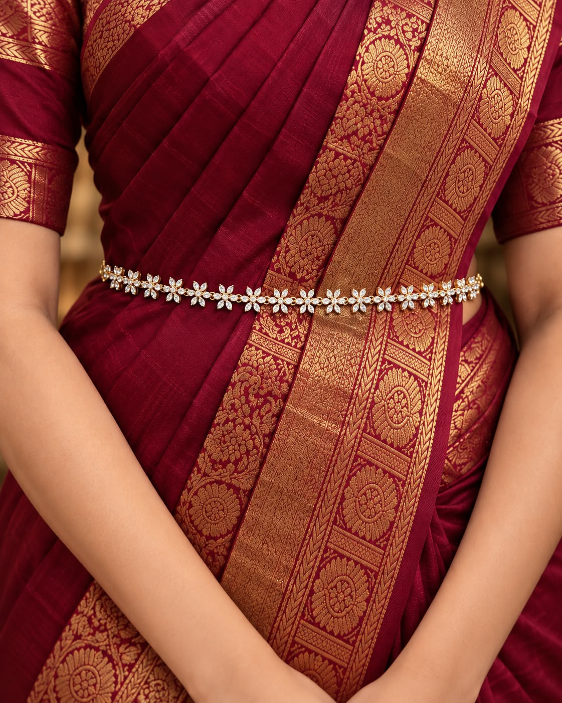 Anvika Bloom diamond hipchain