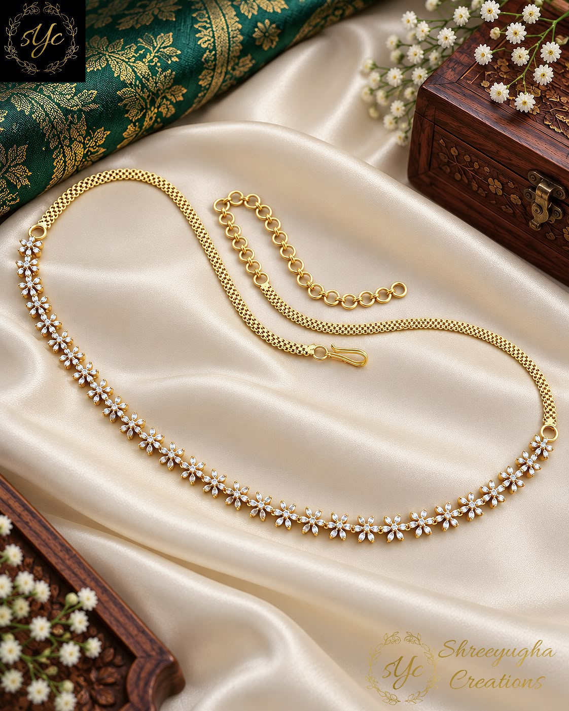 Anvika Bloom diamond hipchain