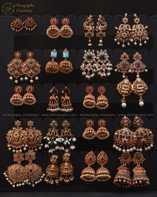 (Pick any @ 599) Premium quality gold earrings