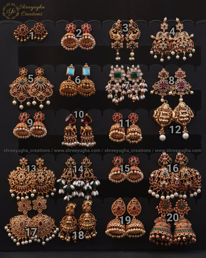 (Pick any @ 599) Premium quality gold earrings