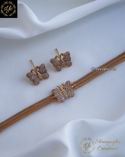 Beautiful Butterfly choker set