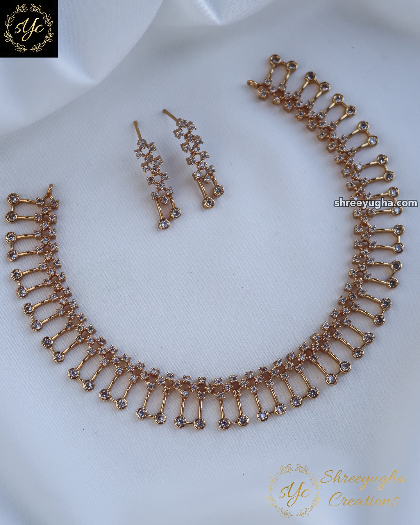 Designer diamond neckset