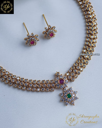Premium Traditional diamond neckset
