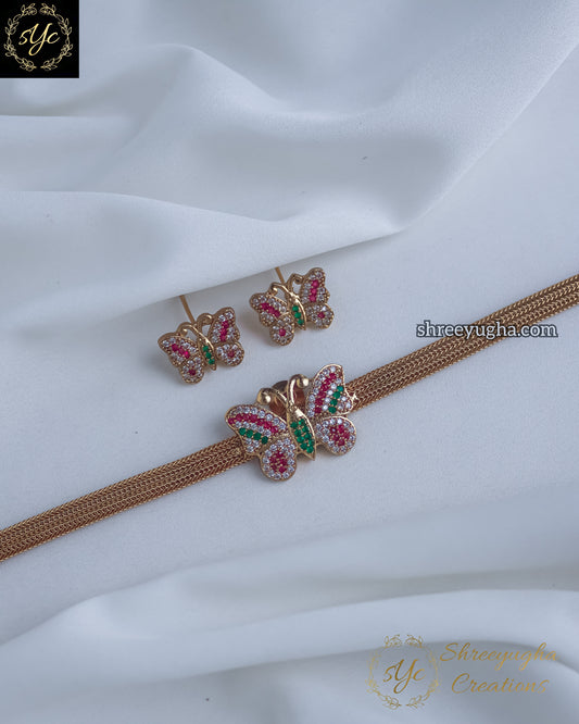 Beautiful Butterfly choker set