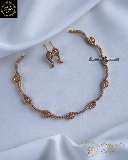 Dazzling designer diamond neckset