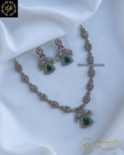 Premium Victorian Peacock neckset