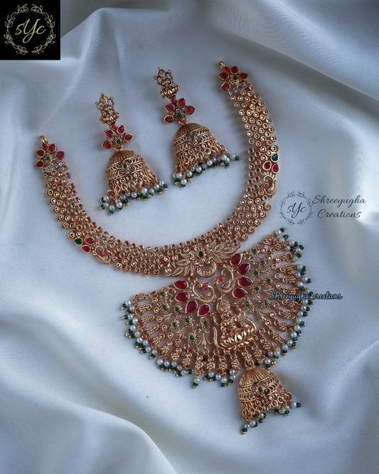 Kemp stone grand lakshmi neckset